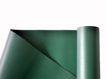 Dark Green PVC Coated Tarpaulin Fabric / PVC Tarpaulin Material Cover